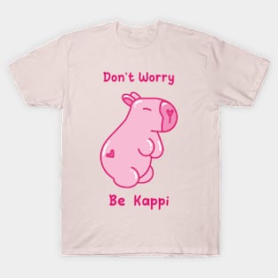 Capybara Don't Worry, Be Kappi - Khat&Kappibara T-Shirt